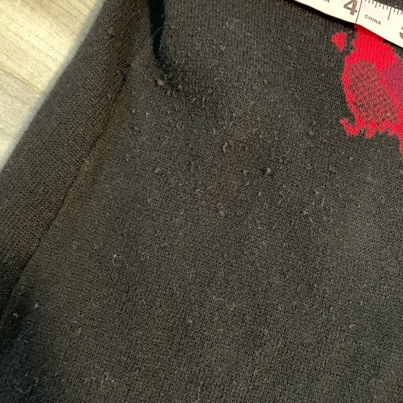 CATHERINE’S Black And Red Sparkle Cardinal Scoop Neck Sweater- Size 1X 18/20W - Picture 8 of 11